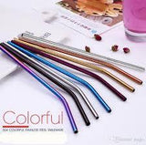 Elegant Colorful Stainless Steel Reusable Drinking Straw