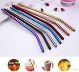 Elegant Colorful Stainless Steel Reusable Drinking Straw