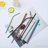 Elegant Colorful Stainless Steel Reusable Drinking Straw