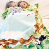 Interactive Kids Fleece Plush Throw Blanket (Christmas Gift)