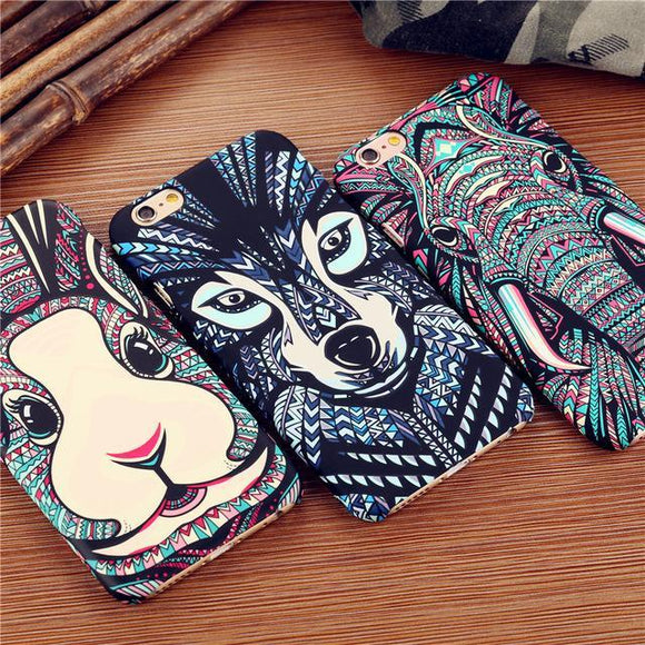 Beautiful Aztec Animal Pattern Glow Samsung Cases