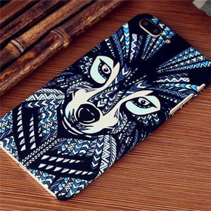 Beautiful Aztec Animal Glow Matte Slim IPhone Cases