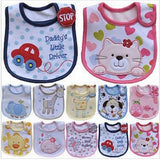 Cute Waterproof Baby Bibs & Burp Cloths