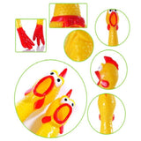 Screaming Rubber Chicken Pet Squeaker Toy