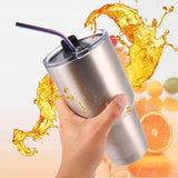 Elegant Colorful Stainless Steel Reusable Drinking Straw