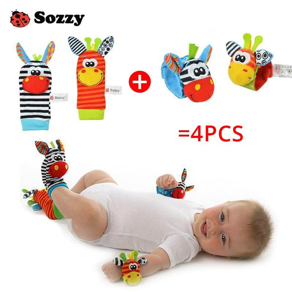 Wrist & Foot Sock Rattle Toy Set