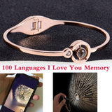 100 Languages I Love You Memory Bracelet