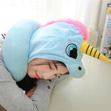 Hooded Unicorn Neck Pillow