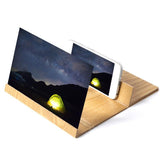 Stereoscopic Amplifying 12 Inch Desktop Wood Bracket